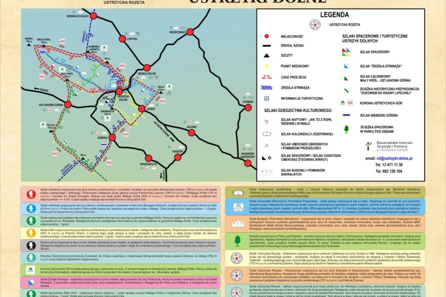 Korona Ustrzyckich Gór - Szlak turystyczno – krajoznawczy